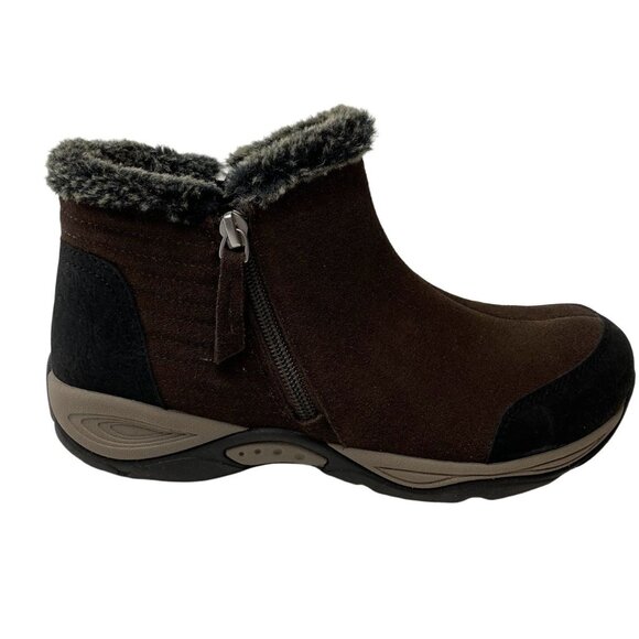 Easy Spirit Elinot Comfort Bootie Shoe Women's 6.5 Dark Brown Cushioned - Picture 1 of 11